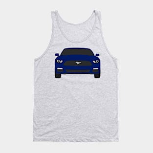 Ford Mustang Front End Deep Impact Blue Tank Top